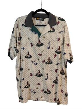 VINTAGE GOLDEN BEAR by Jack Nicklaus Golf Polo Shirt Size XL